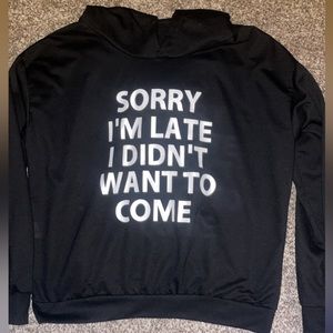 Small Hoodie/sweatshirt. Worn minimal of twice. No strings. No smoke. No damage.